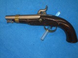 AN EARLY U.S. MEXICAN & CIVIL WAR N.P. AMES MODEL 1842 PERCUSSION NAVY PISTOL IN NICE CONDITION! - 5 of 16