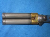 AN EARLY HIGH QUALITY 1800'S BRASS FRAME TAP LOCK DOUBLE BARREL FLINTLOCK PISTOL IN FINE UNTOUCHED CONDITION! - 13 of 15