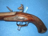 A VERY EARLY & SCARCE 1800'S "PROSSER (MAKER TO THE KING)" OF CHARING CROSS, ENGLAND LARGE CALIBER FLINTLOCK PISTOL WITH FLIP OU - 6 of 16