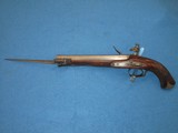 A VERY EARLY & SCARCE 1800'S "PROSSER (MAKER TO THE KING)" OF CHARING CROSS, ENGLAND LARGE CALIBER FLINTLOCK PISTOL WITH FLIP OU - 5 of 16