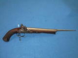 A VERY EARLY & SCARCE 1800'S "PROSSER (MAKER TO THE KING)" OF CHARING CROSS, ENGLAND LARGE CALIBER FLINTLOCK PISTOL WITH FLIP OU - 1 of 16