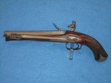 A VERY EARLY & SCARCE 1800'S "PROSSER (MAKER TO THE KING)" OF CHARING CROSS, ENGLAND LARGE CALIBER FLINTLOCK PISTOL WITH FLIP OU - 14 of 16