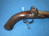 A VERY EARLY & SCARCE 1800'S "PROSSER (MAKER TO THE KING)" OF CHARING CROSS, ENGLAND LARGE CALIBER FLINTLOCK PISTOL WITH FLIP OU - 2 of 16