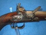 A VERY EARLY & SCARCE 1800'S "PROSSER (MAKER TO THE KING)" OF CHARING CROSS, ENGLAND LARGE CALIBER FLINTLOCK PISTOL WITH FLIP OU - 3 of 16