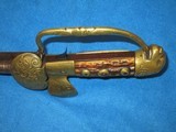 AN EARLY 1800'S GERMAN MADE PERCUSSION LION HEAD POMMEL SWORD PISTOL IN VERY NICE UNTOUCHED CONDITION! - 10 of 13