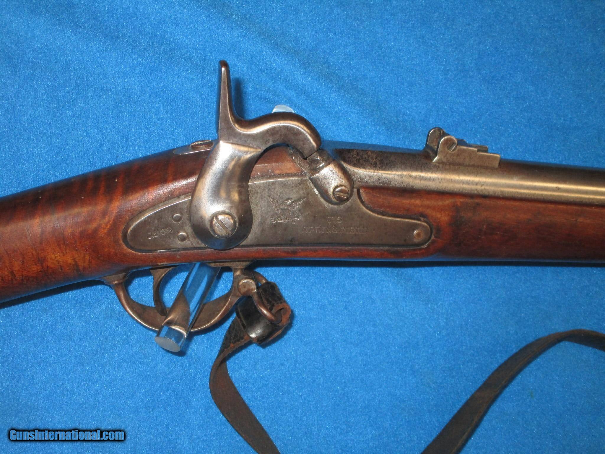 AN EARLY & DESIRABLE U.S. SPRINGFIELD MODEL 1861 MUSKET DATED 1862 WITH