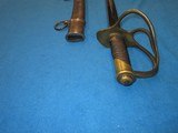 AN EARLY U.S. CIVIL WAR "P.S. JUSTICE" MODEL 1840 CAVALRY SWORD & SCABBARD IN VERY NICE UNTOUCHED CONDITION! - 7 of 7