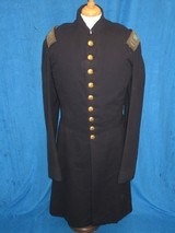 AN EARLY U.S. CIVIL WAR CAPTAIN'S NINE BUTTON INFANTRY FROCK COAT WITH TRIPLE BORDER SHOULDER INSIGNIA IN FINE UNTOUCHED CONDITION! - 1 of 9