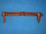 AN EARLY & DESIRABLE "COLLINS, CHEYENNE WYOMING" EARLY 1880'S HOLSTER & BELT RIG WITH KNIFE IN NICE UNTOUCHED CONDITION! - 1 of 7