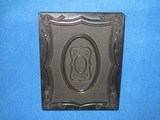 AN EARLY & SCARCE 1850'S ID'ED 1/2 PLATE AMBROTYPE OF A U.S. MILITIA OFFICER WEARING A RARE EAGLE & STARS BELT BUCKLE! - 7 of 8