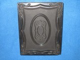 AN EARLY & SCARCE 1850'S ID'ED 1/2 PLATE AMBROTYPE OF A U.S. MILITIA OFFICER WEARING A RARE EAGLE & STARS BELT BUCKLE! - 8 of 8