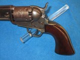 A VERY EARLY CIVIL WAR COLT MODEL 1849 PERCUSSION POCKET REVOLVER WITH A NEW YORK ADDRESS & 4 INCH BARREL IN NICE UNTOUCHED CONDITION! - 2 of 13