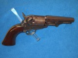 A VERY EARLY CIVIL WAR COLT MODEL 1849 PERCUSSION POCKET REVOLVER WITH A NEW YORK ADDRESS & 4 INCH BARREL IN NICE UNTOUCHED CONDITION! - 5 of 13