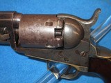 A VERY EARLY CIVIL WAR COLT MODEL 1849 PERCUSSION POCKET REVOLVER WITH A NEW YORK ADDRESS & 4 INCH BARREL IN NICE UNTOUCHED CONDITION! - 4 of 13
