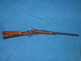 AN EARLY U.S. CIVIL WAR NEW MODEL 1863 PERCUSSION SHARP'S CARBINE WITH PATCHBOX CONVERTED TO CARTRIDGE AFTER THE WAR & REISSUED IN INDIAN WARS, FI - 1 of 17