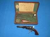 A SCARCE & EARLY CIVIL WAR CASED COLT MODEL 1849 PERCUSSION POCKET REVOLVER WITH NEW YORK ADDRESS & LONDON PROOFS IN MINTY CONDITION! - 2 of 13