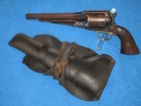 A SCARCE FACTORY CONVERSION OF A U.S. CIVIL WAR REMINGTON NEW MODEL 1858 ARMY REVOLVER WITH THE "ROLLIN WHITE PATENT" UNTOUCHED CONDITION WI - 1 of 12