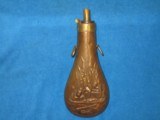 A VERY EARLY & SCARCE CIVIL WAR COLT'S PATENT MARKED THIRD MODEL DRAGOON FLASK IN EXCELLENT CONDITION! - 1 of 11