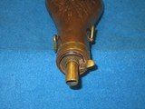 A VERY EARLY & SCARCE CIVIL WAR COLT'S PATENT MARKED THIRD MODEL DRAGOON FLASK IN EXCELLENT CONDITION! - 9 of 11