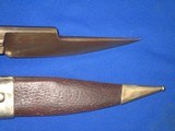 AN EARLY AND SCARCE 1800'S FRENCH "DUMONTHIER" MARKED ELGIN CUTLASS STYLE PINFIRE REVOLVING KNIFE PISTOL
IN VERY NICE CONDITION! - 6 of 12