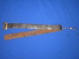 A SCARCE U.S. CIVIL WAR MILITARY ISSUED "E. GAYLORD, CHICOPEE, MASS." MARKED CARBINE SLING & HOOK IN FINE CONDITION! - 1 of 9
