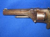 AN EARLY CIVIL WAR ENGRAVED  MANHATTAN 1ST MODEL POCKET REVOLVER WITH ITS ORIGINAL SCARCE PICTURE BOX IN VERY NICE UNTOUCHED CONDITION!   - 5 of 17