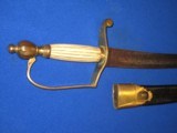 AN EARLY WAR 1790-1810 URN POMMEL OFFICERS SWORD IN NICE UNTOUCHED CONDITION! - 14 of 19
