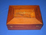 AN EARLY & RARE CIVIL WAR BEVELED LID CASE WITH ACCESSORIES FOR A PERCUSSION PECARE & SMITH 10 SHOT PEPPERBOX PISTOL IN FINE UNTOUCHED CONDITION! - 6 of 8