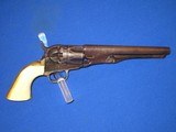 A SCARCE CIVIL WAR FACTORY ENGRAVED PERCUSSION COLT MODEL 1862 POLICE REVOLVER WITH DELUXE GRIPS & 6 1/2 " BARREL IN VERY NICE UNTOUCHED CONDITIO - 5 of 15