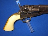 A SCARCE CIVIL WAR FACTORY ENGRAVED PERCUSSION COLT MODEL 1862 POLICE REVOLVER WITH DELUXE GRIPS & 6 1/2 " BARREL IN VERY NICE UNTOUCHED CONDITIO - 6 of 15