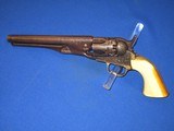 A SCARCE CIVIL WAR FACTORY ENGRAVED PERCUSSION COLT MODEL 1862 POLICE REVOLVER WITH DELUXE GRIPS & 6 1/2 " BARREL IN VERY NICE UNTOUCHED CONDITIO - 1 of 15