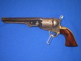 AN EARLY CIVIL WAR COLT MODEL 1851 PERCUSSION NAVY REVOLVER IN FINE UNTOUCHED CONDITION! - 1 of 15