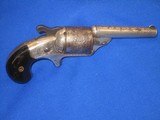 A CIVIL WAR DELUXE FACTORY ENGRAVED & SILVERED MOORE'S PATENT FIREARMS CO. FRONT LOADING TEAT-FIRE BLACK POWDER REVOLVER IN EXCELLENT UNTOUCHED CO - 4 of 12