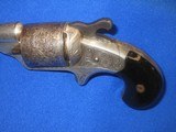 A CIVIL WAR DELUXE FACTORY ENGRAVED & SILVERED MOORE'S PATENT FIREARMS CO. FRONT LOADING TEAT-FIRE BLACK POWDER REVOLVER IN EXCELLENT UNTOUCHED CO - 2 of 12