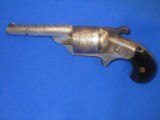 A CIVIL WAR DELUXE FACTORY ENGRAVED & SILVERED MOORE'S PATENT FIREARMS CO. FRONT LOADING TEAT-FIRE BLACK POWDER REVOLVER IN EXCELLENT UNTOUCHED CO - 1 of 12