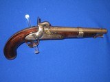 AN EARLY & SCARCE U.S. MODEL 1826 FLINTLOCK NAVY FLINTLOCK PISTOL MADE BY "SIMEON NORTH, MIDDLETOWN, CT." CONVERTED TO PERCUSSION FOR THE CI - 1 of 15