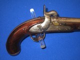 AN EARLY & SCARCE U.S. MODEL 1826 FLINTLOCK NAVY FLINTLOCK PISTOL MADE BY "SIMEON NORTH, MIDDLETOWN, CT." CONVERTED TO PERCUSSION FOR THE CI - 3 of 15