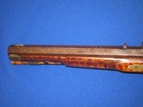 AN EARLY AND SCARCE 1800'S & SCARCE LARGE AMERICAN MADE PERCUSSION KENTUCKY PISTOL IN NICE UNTOUCHED CONDITION! - 6 of 17