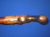 AN EARLY AND SCARCE 1800'S & SCARCE LARGE AMERICAN MADE PERCUSSION KENTUCKY PISTOL IN NICE UNTOUCHED CONDITION! - 13 of 17
