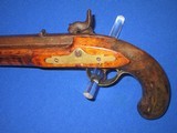 AN EARLY AND SCARCE 1800'S & SCARCE LARGE AMERICAN MADE PERCUSSION KENTUCKY PISTOL IN NICE UNTOUCHED CONDITION! - 5 of 17