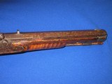 AN EARLY AND SCARCE 1800'S & SCARCE LARGE AMERICAN MADE PERCUSSION KENTUCKY PISTOL IN NICE UNTOUCHED CONDITION! - 3 of 17