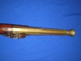 AN EARLY & VERY DESIRABLE EARLY 1800'S "THOMAS FOWLER, DUBLIN" FLINTLOCK BRASS CANNON BARREL BLUNDERBUSS IN EXCELLENT UNTOUCHED CONDITIO - 9 of 14