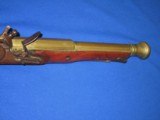 AN EARLY & VERY DESIRABLE EARLY 1800'S "THOMAS FOWLER, DUBLIN" FLINTLOCK BRASS CANNON BARREL BLUNDERBUSS IN EXCELLENT UNTOUCHED CONDITIO - 4 of 14