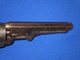 A VERY EARLY PRODUCTION CIVIL WAR COLT LONDON MODEL 1849 PERCUSSION POCKET REVOLVER SERIAL #527 WITH IT ORIGINAL CASE & ACCESSORIES IN FINE UNTOUCHED - 11 of 20