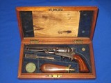 A VERY EARLY PRODUCTION CIVIL WAR COLT LONDON MODEL 1849 PERCUSSION POCKET REVOLVER SERIAL #527 WITH IT ORIGINAL CASE & ACCESSORIES IN FINE UNTOUCHED - 1 of 20
