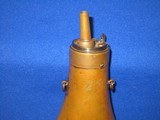 AN EARLY & VERY SCARCE U.S. CIVIL WAR POWDER FLASK FOR A .36 CALIBER COLT FIRST MODEL 1855 REVOLVING RIFLE, 1855 REVOLVING CARBINE, OR A COLT CUT FOR - 6 of 10