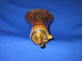 AN EARLY & SCARCE CIVIL WAR "KM645" & "COLT'S PATENT" MARKED KRIEGS MARINE MODEL 1851 COLT PERCUSSION NAVY POWDER FLASKIN EX - 9 of 12