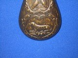 A CIVIL WAR REMINGTON PERCUSSION ARMY OR NAVY REVOLVER POWDER FLASK IN VERY GOOD UNTOUCHED CONDITION! - 3 of 12