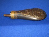 A CIVIL WAR REMINGTON PERCUSSION ARMY OR NAVY REVOLVER POWDER FLASK IN VERY GOOD UNTOUCHED CONDITION! - 8 of 12
