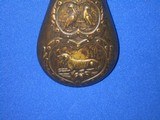 A CIVIL WAR REMINGTON PERCUSSION ARMY OR NAVY REVOLVER POWDER FLASK IN VERY GOOD UNTOUCHED CONDITION! - 5 of 12